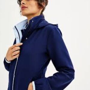 Tek Gear Blue Jacket High Collar Weather-Resistant